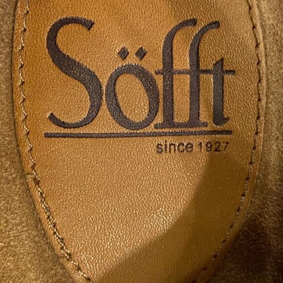Eurosoft by Sofft Leary Wedge Sandals Size 6.5 Womens Brown Leather Open Toe - Picture 6 of 10